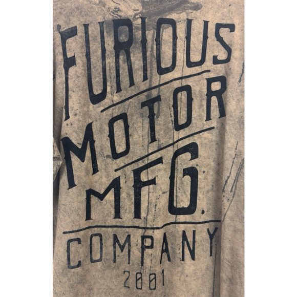 Vintage Fast‎ & Furious Motors T-Shirt Men Size XL Brown 2001 Rare - Picture 5 of 9